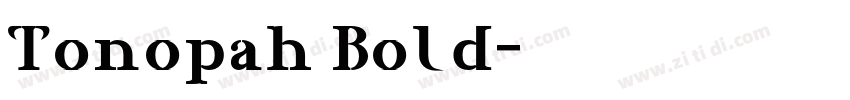 Tonopah Bold字体转换